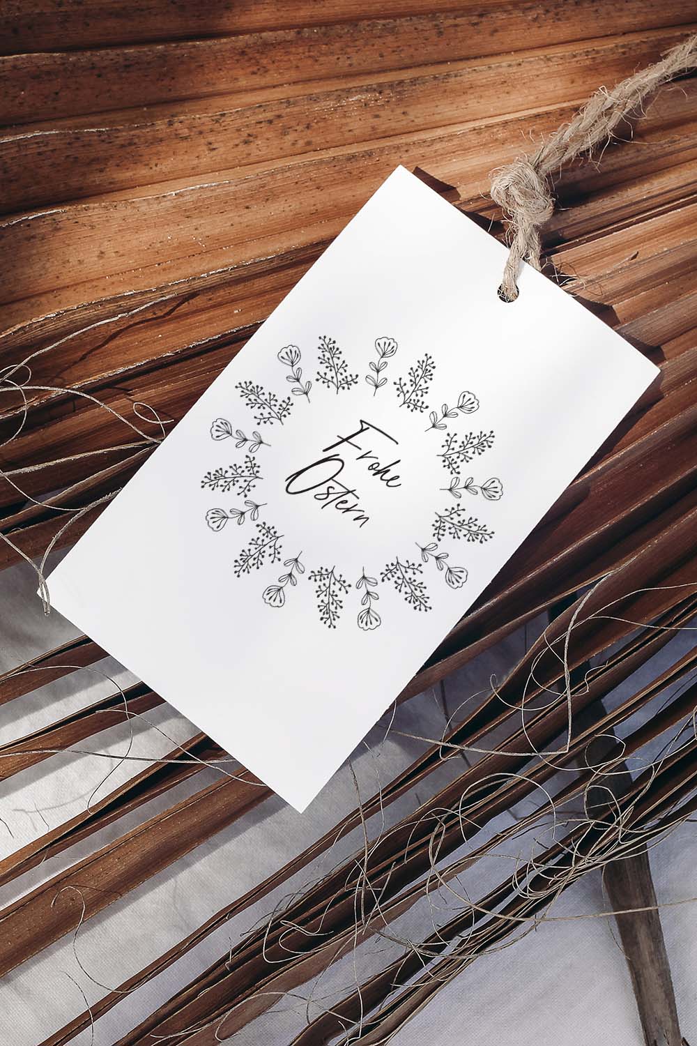 Geschenkanhänger Frohe Ostern | Druckvorlage