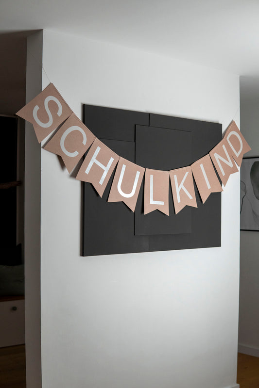 DIY Girlande Schulkind | Druckvorlage