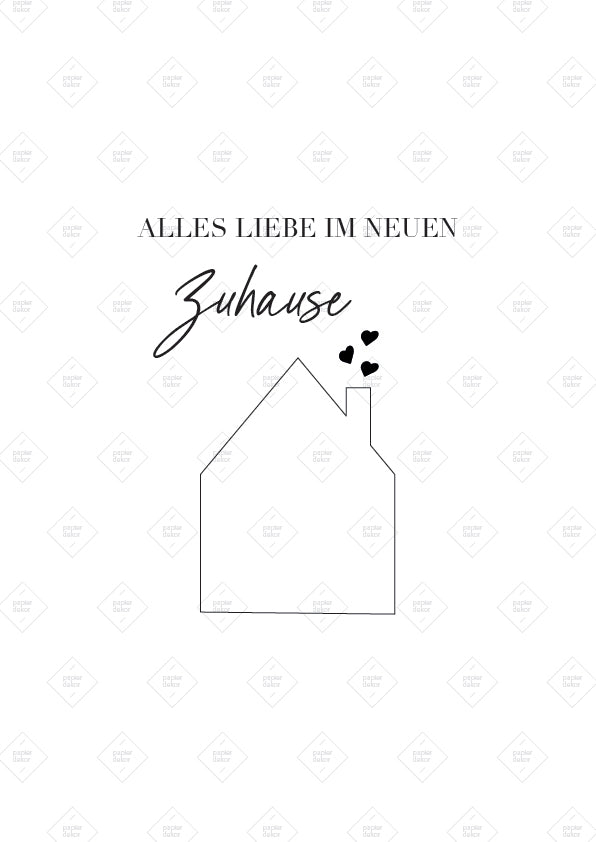 Geldposter Zuhause | Druckvorlage