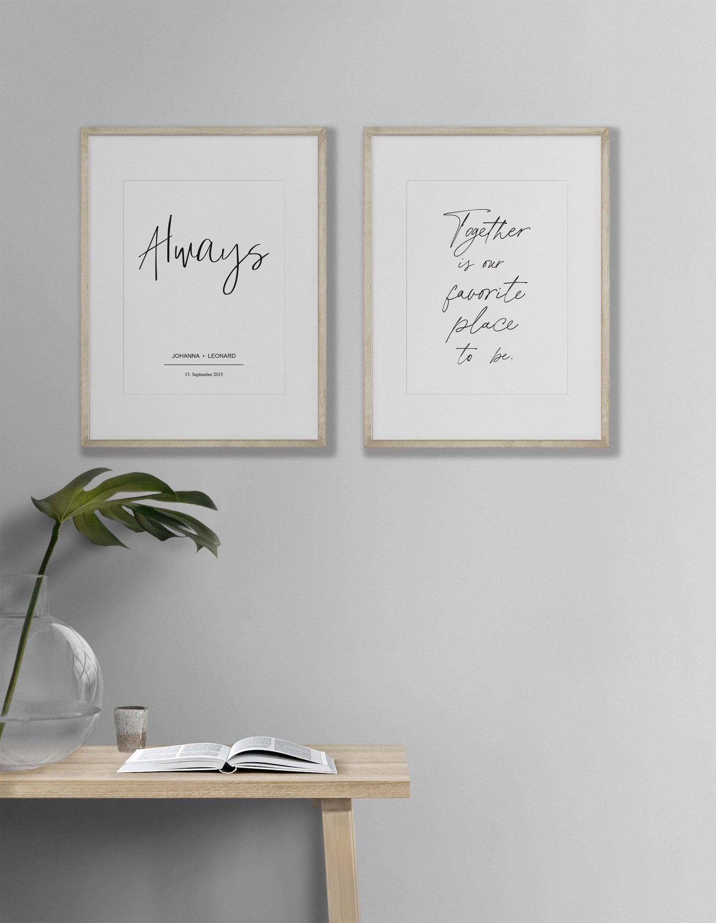 Poster Together is our favorite place to be | Druckvorlage