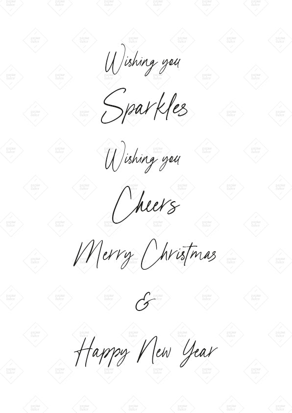 Poster Merry Christmas & Happy New Year | Druckvorlage